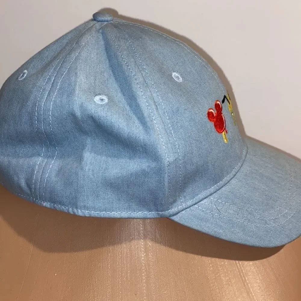 Disney Parks Kids Ice Cream Dole Whip Snack‎ Baseball Cap Medium/Large (7-10)